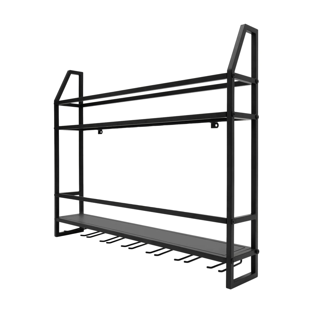 GOODNEST RAIL | Wall Wine Rack with Glass Holder