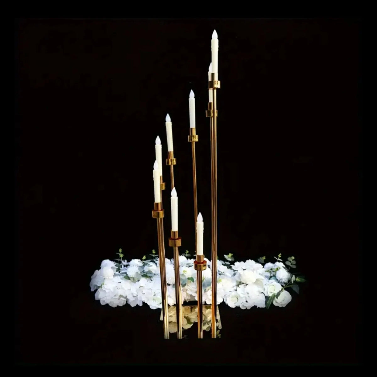 GOODNEST ASPEN | Gold 8-Arm Candle Holder