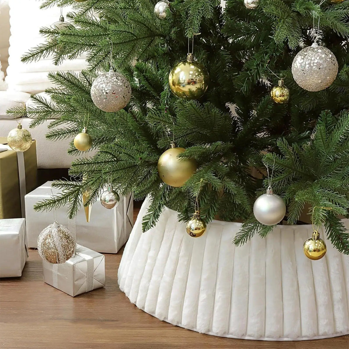 Fleece Plush Christmas Tree Collar