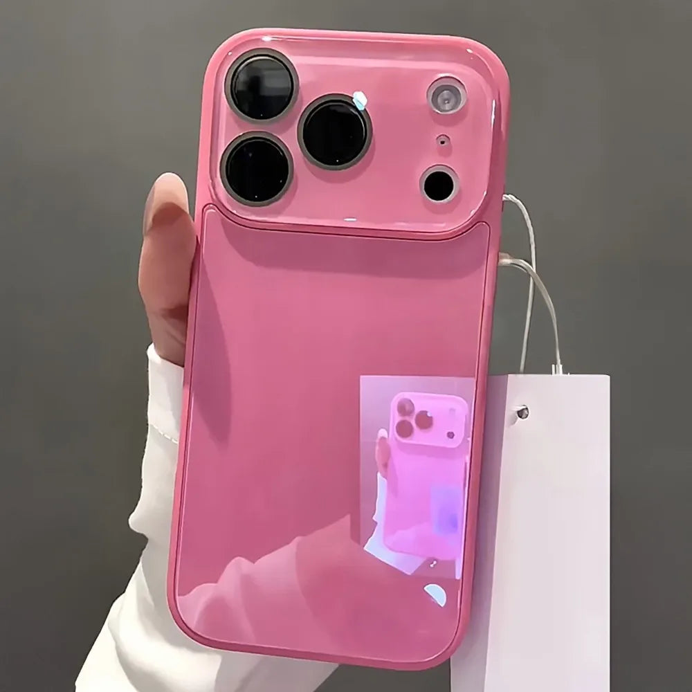 Tempered Glass Candy Color Hard Case for iPhone 15 16 17 Pro Max 14 13 12 11 Camera Protector Bumper Shockproof Slim Cover