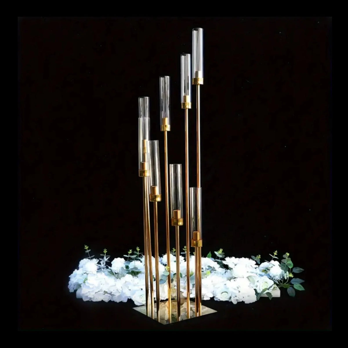 GOODNEST ASPEN | Gold 8-Arm Candle Holder