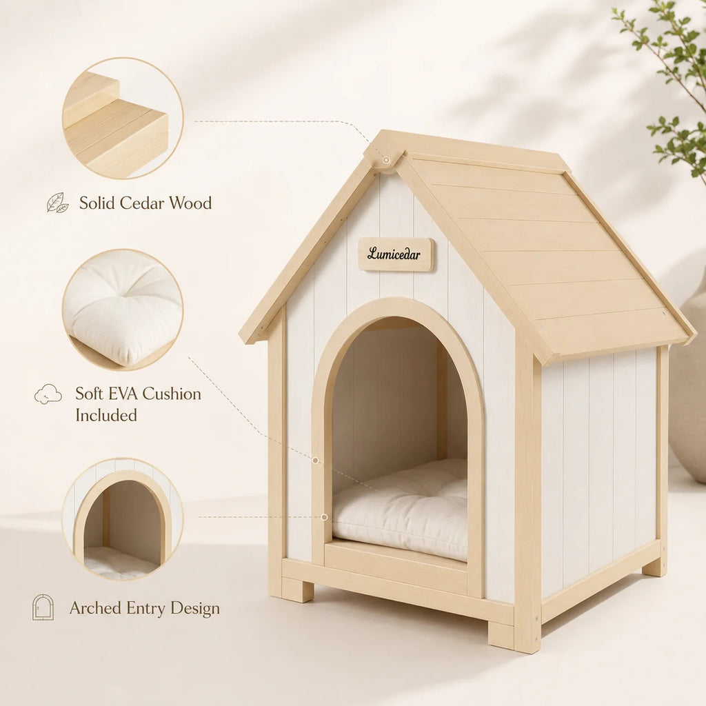 GOODNEST HUTCH | Indoor Wooden Dog & Cat House