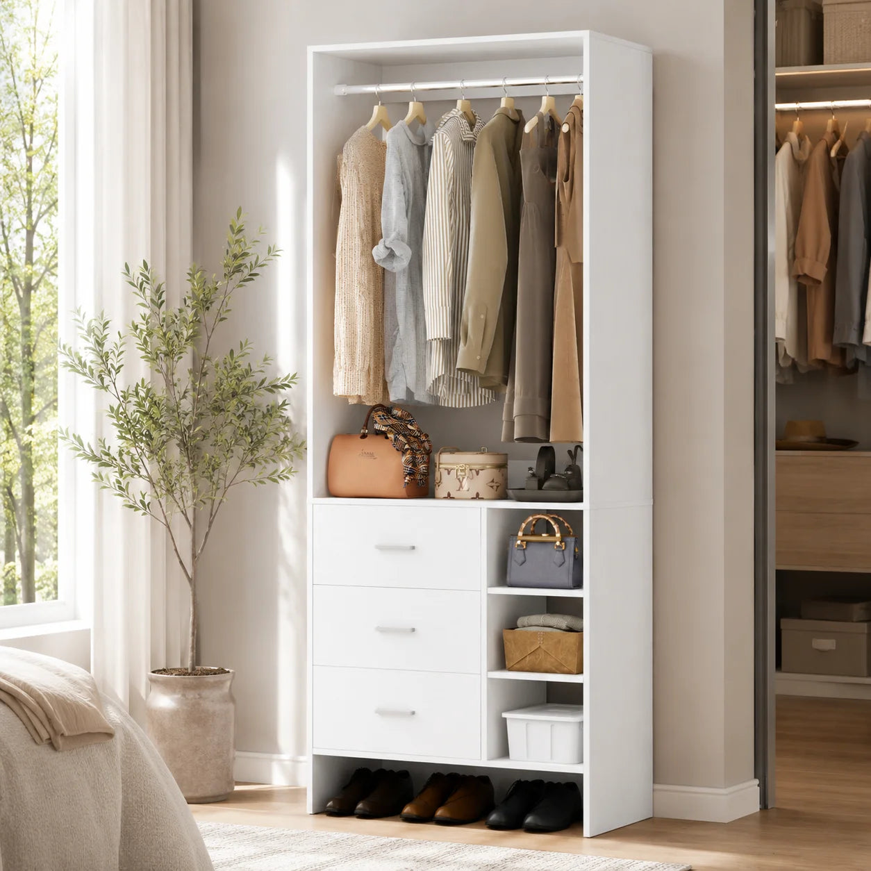 GOODNEST ALCOVE | Compact Closet System with Drawers