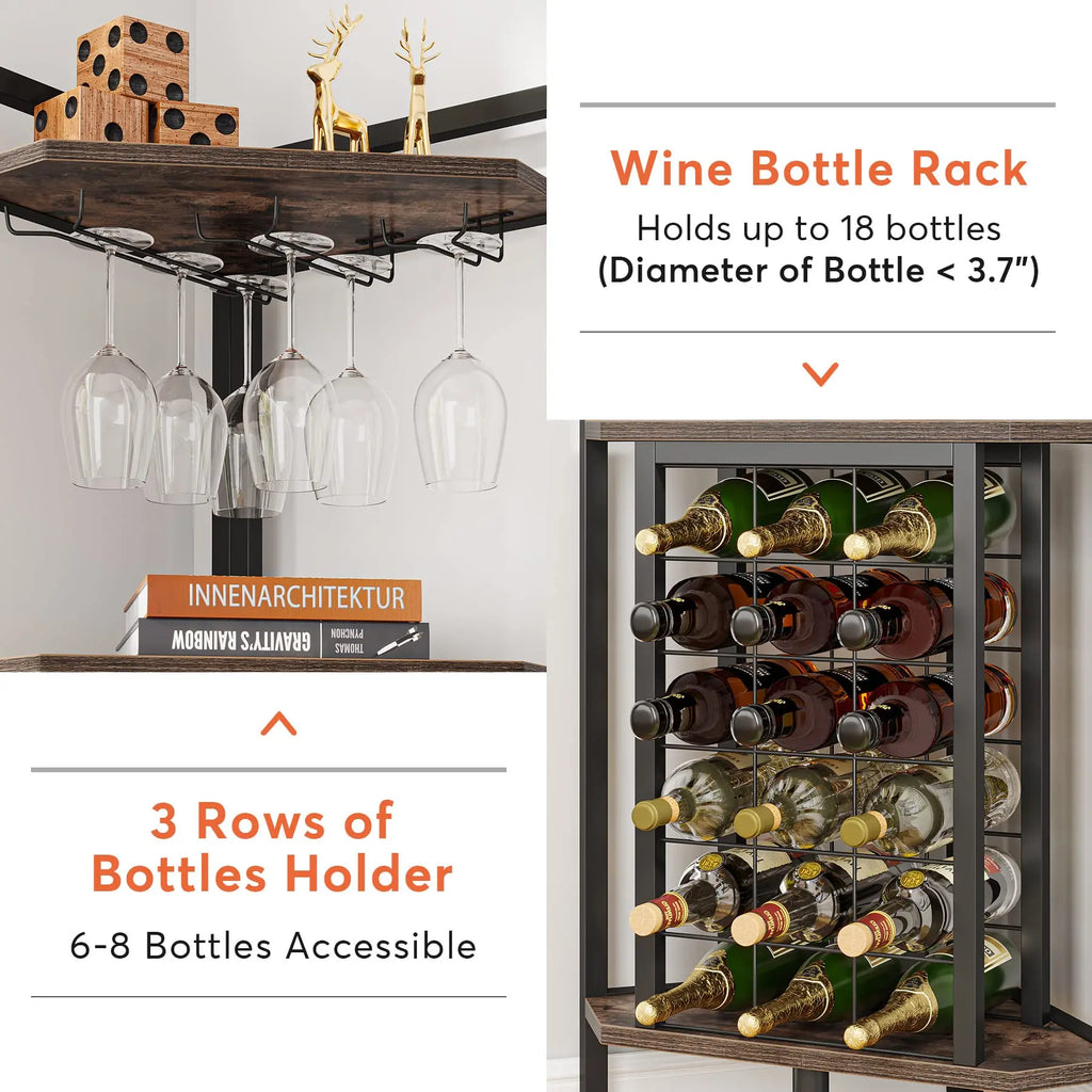 GOODNEST CORK | Corner Wine Rack Bar Shelf
