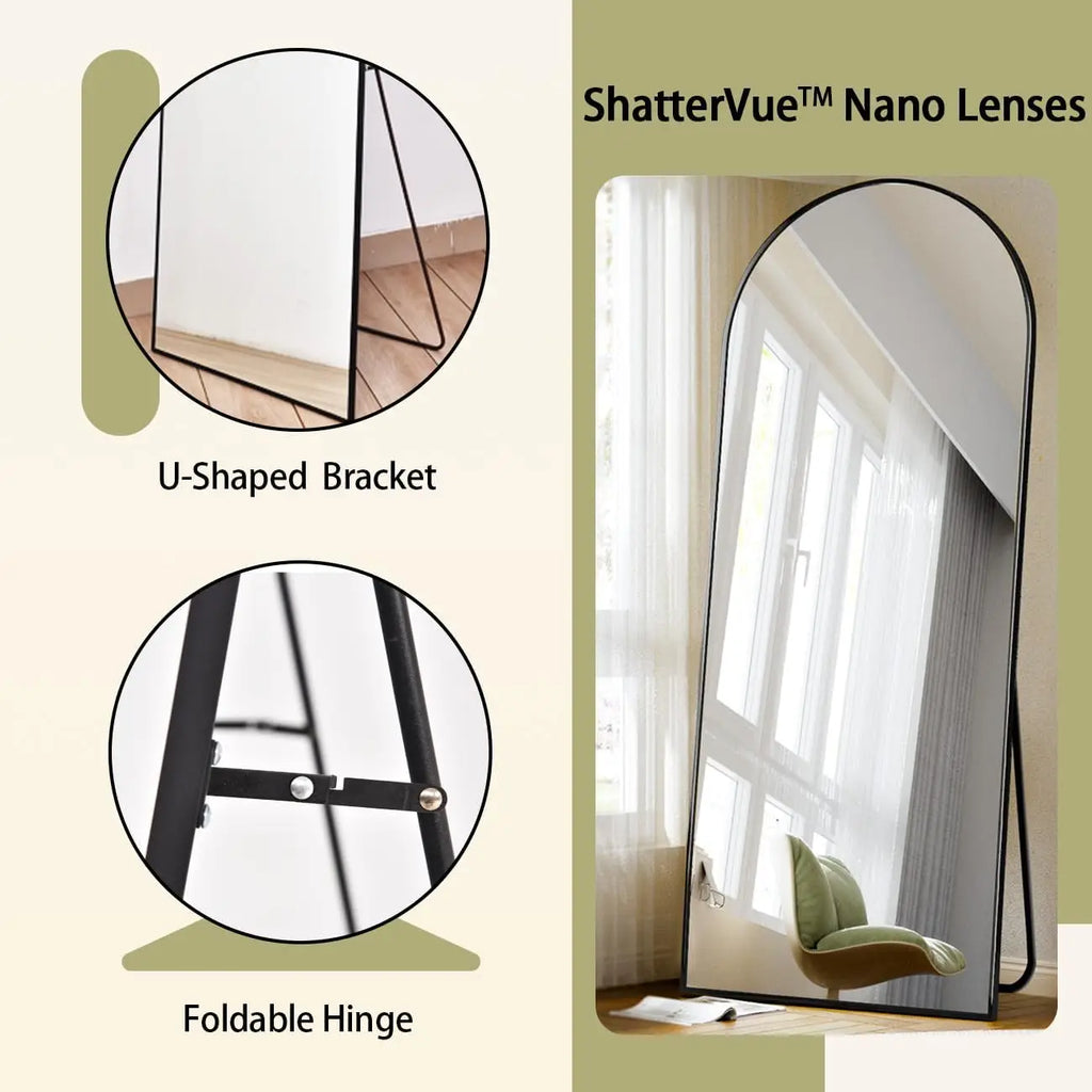 GOODNEST MONOLITH | 71" Arch Floor Mirror