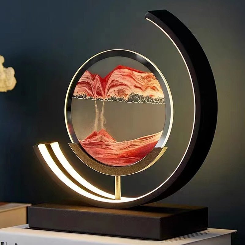Dune 3D Moving Sand Art Table Lamp