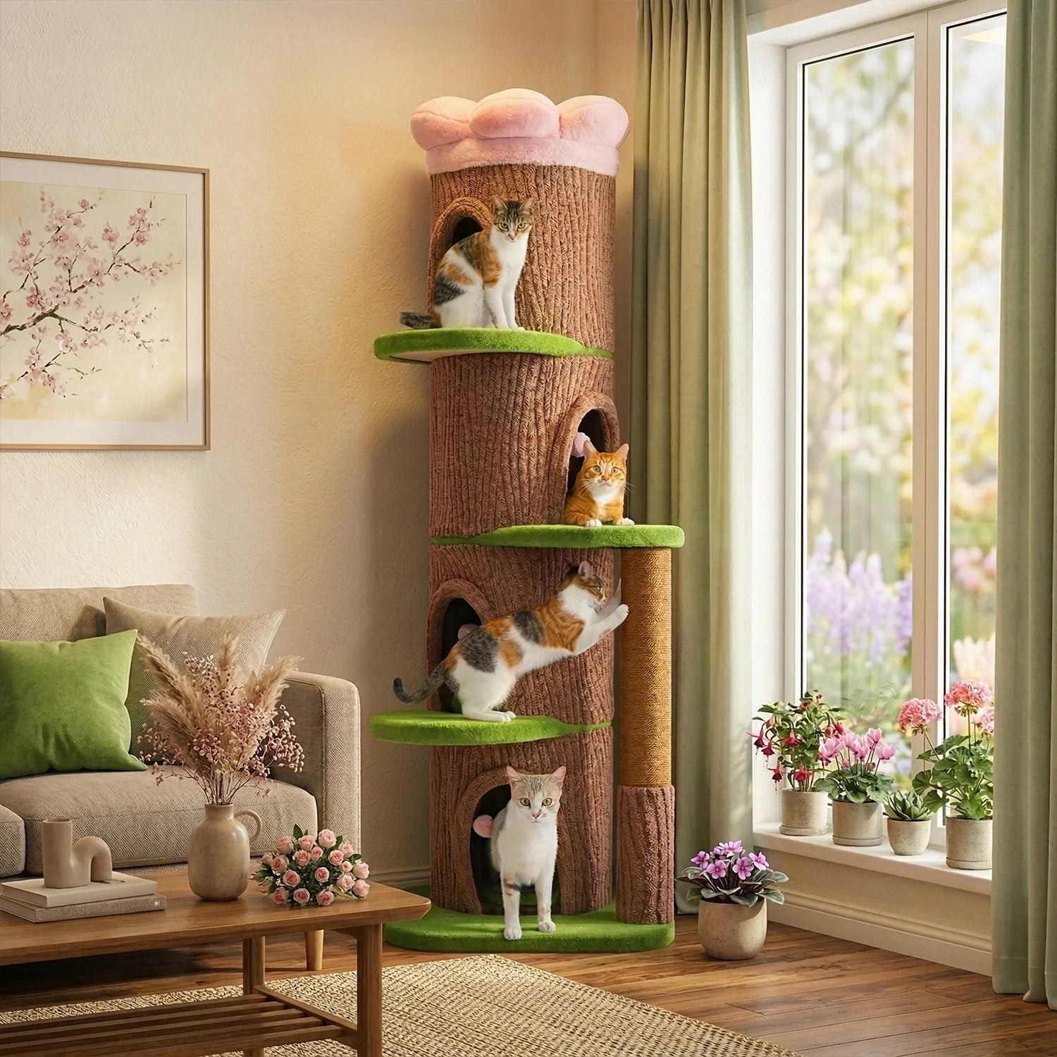 GOODNEST WARREN | 4-Condo Cat Tower