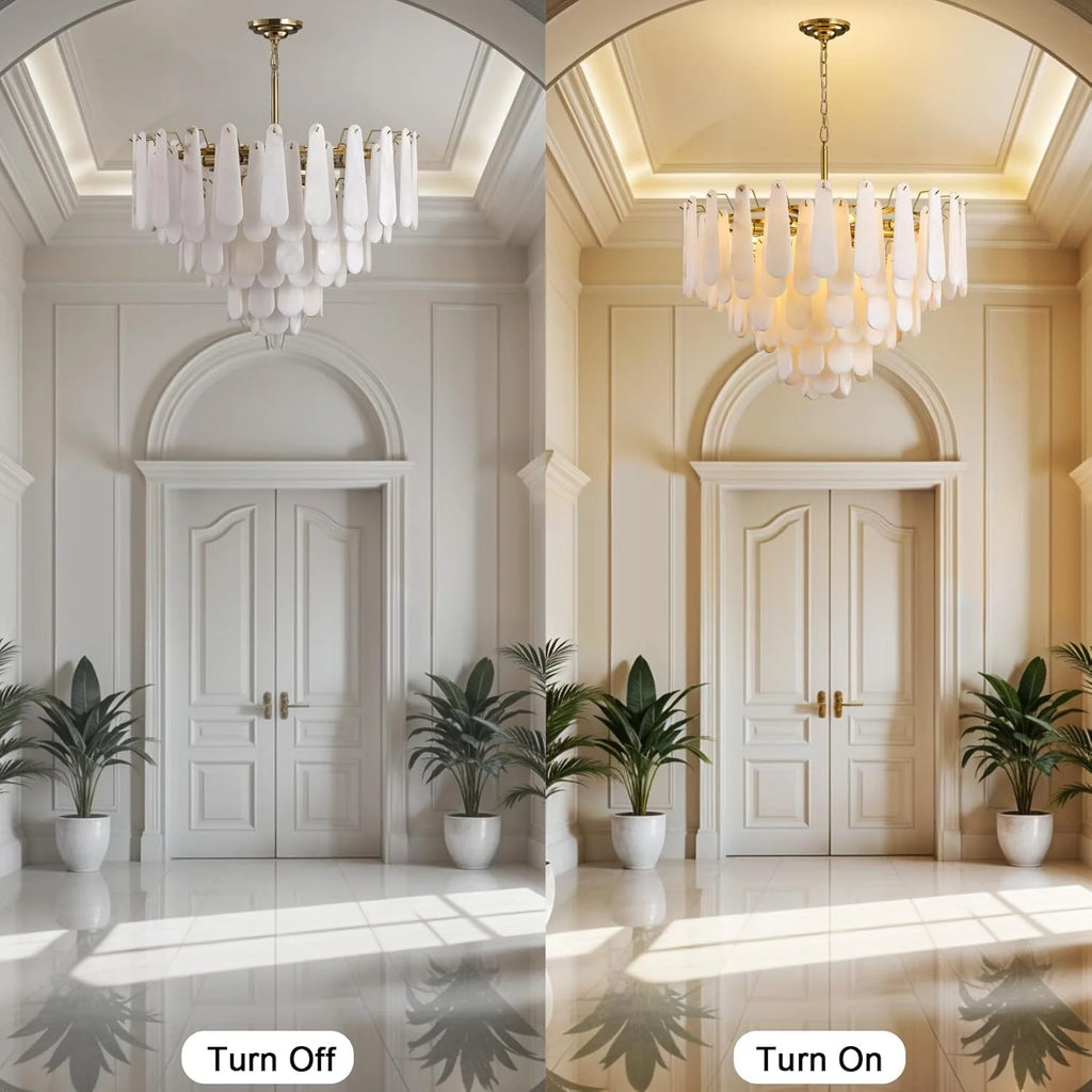 GOODNEST HALLOW | Alabaster Ring Chandelier