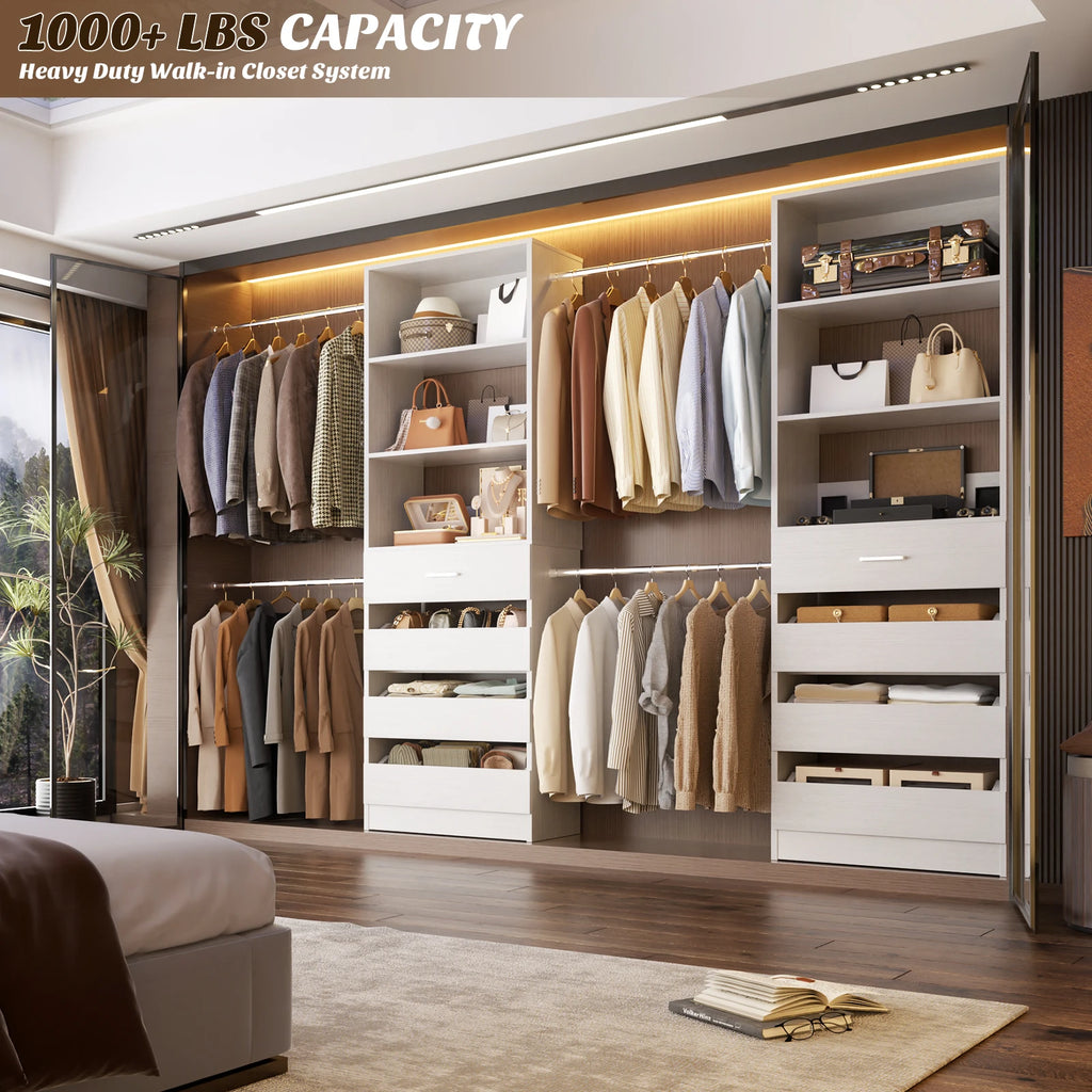 Vestry 9ft Closet System with Drawers
