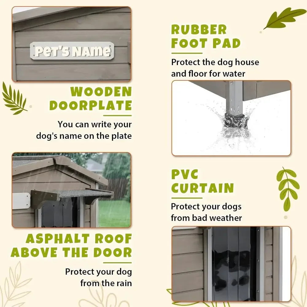 GOODNEST KENNEL | 40" Weatherproof Dog House