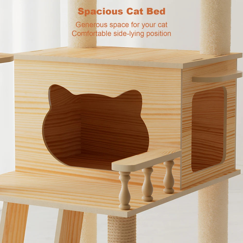 GOODNEST BRANCH | 59" Cat Tower with Hammock