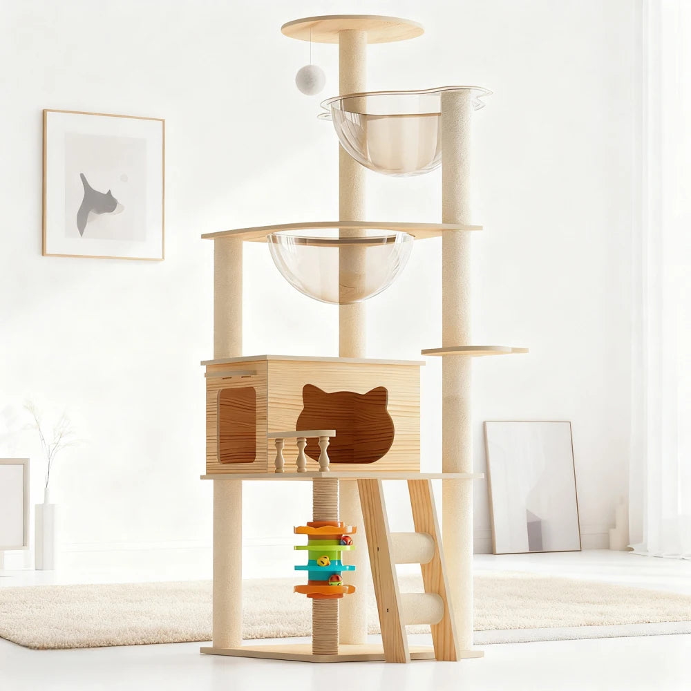 GOODNEST BRANCH | 59" Cat Tower with Hammock