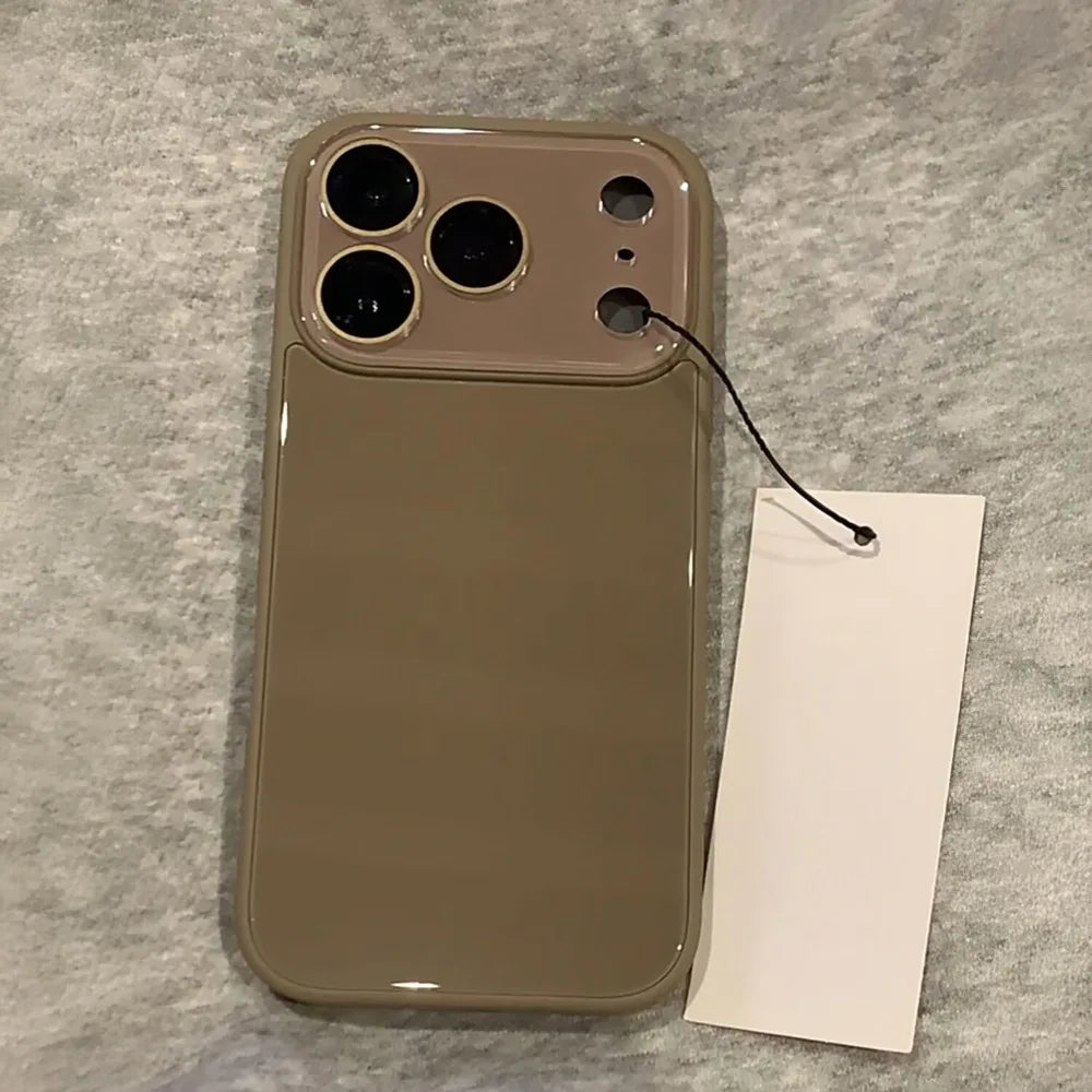 Tempered Glass Candy Color Hard Case for iPhone 15 16 17 Pro Max 14 13 12 11 Camera Protector Bumper Shockproof Slim Cover