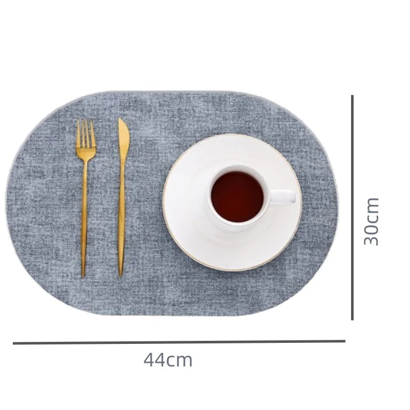 Lino Faux Leather Placemats