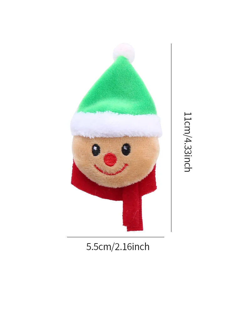 Christmas Catnip Toys Xmas Cat Toys Plush Santa Claus Snowman Tree Interactive Chew Bite Toys for Cat Kitten Indoor Festival Toy