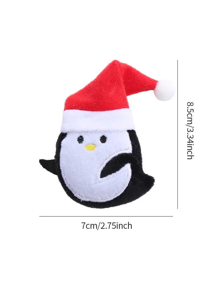 Christmas Catnip Toys Xmas Cat Toys Plush Santa Claus Snowman Tree Interactive Chew Bite Toys for Cat Kitten Indoor Festival Toy