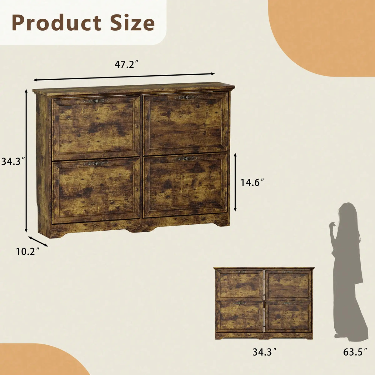 GOODNEST THRESHOLD | Slim Entryway Shoe Cabinet