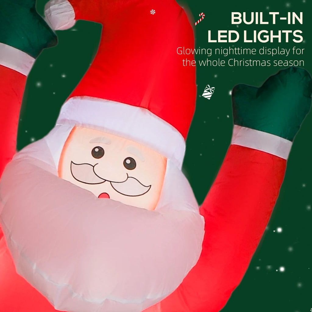Chimney 7ft Hanging Inflatable Santa