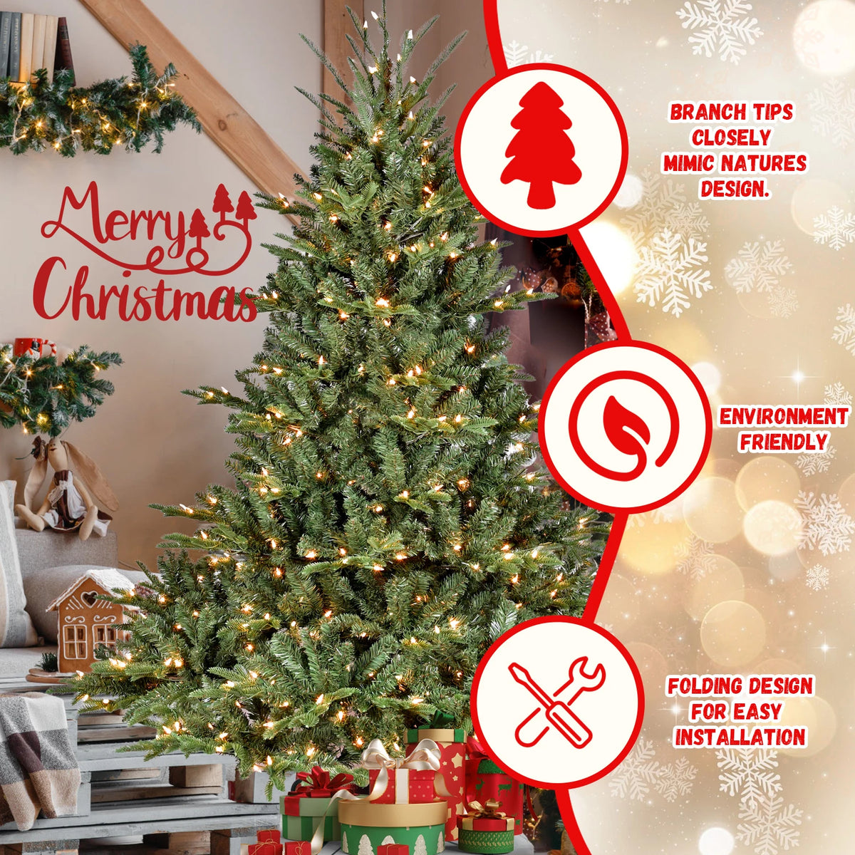 GOODNEST SPRUCE | Pre-Lit Christmas Tree