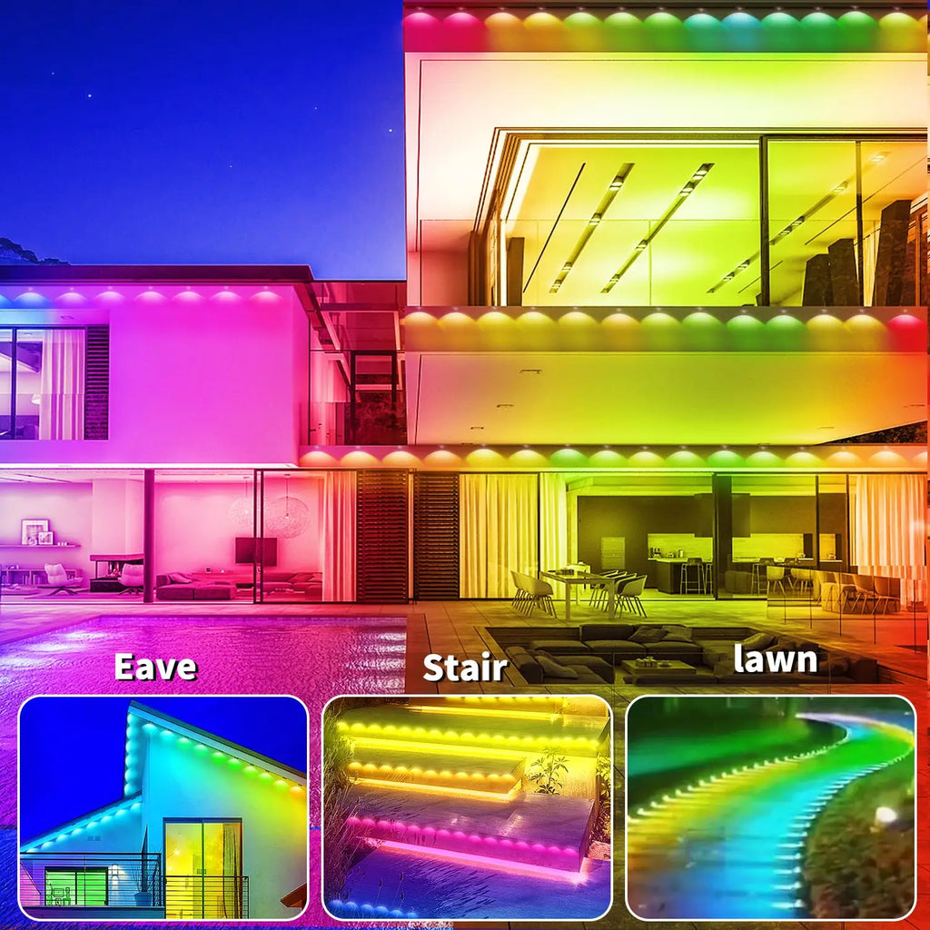 Eave 300ft Permanent Outdoor LED Lights