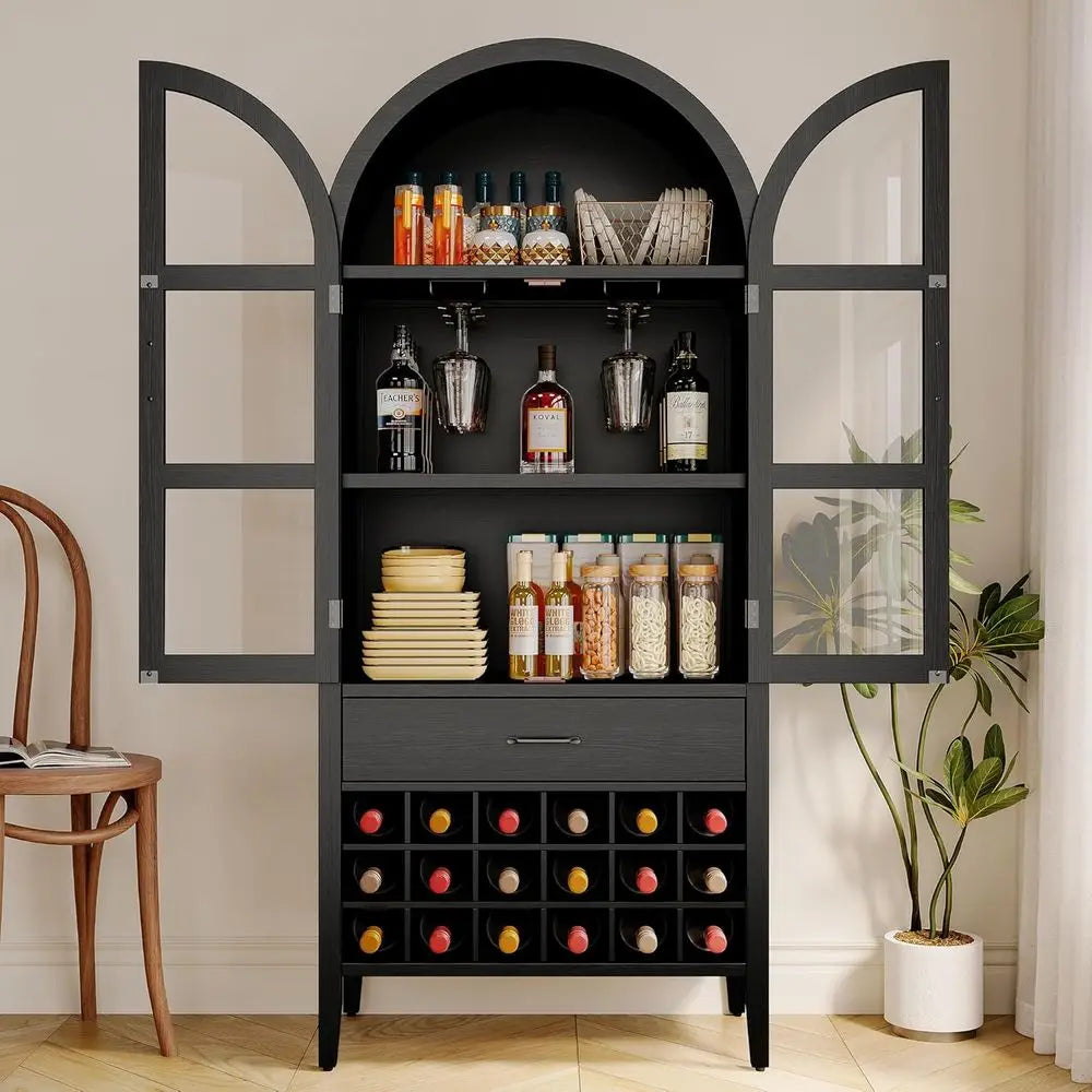 GOODNEST ARCH | 71" Arched Wine Bar Cabinet