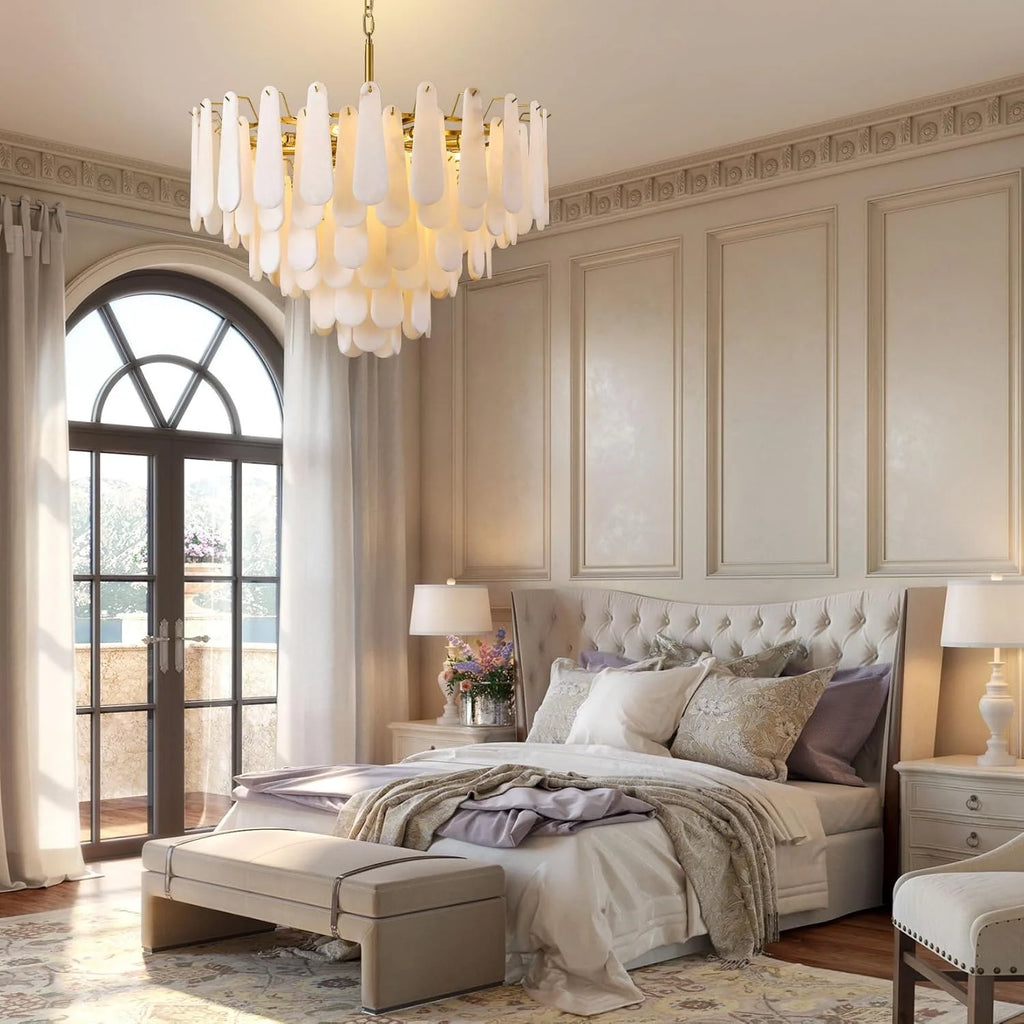 GOODNEST HALLOW | Alabaster Ring Chandelier