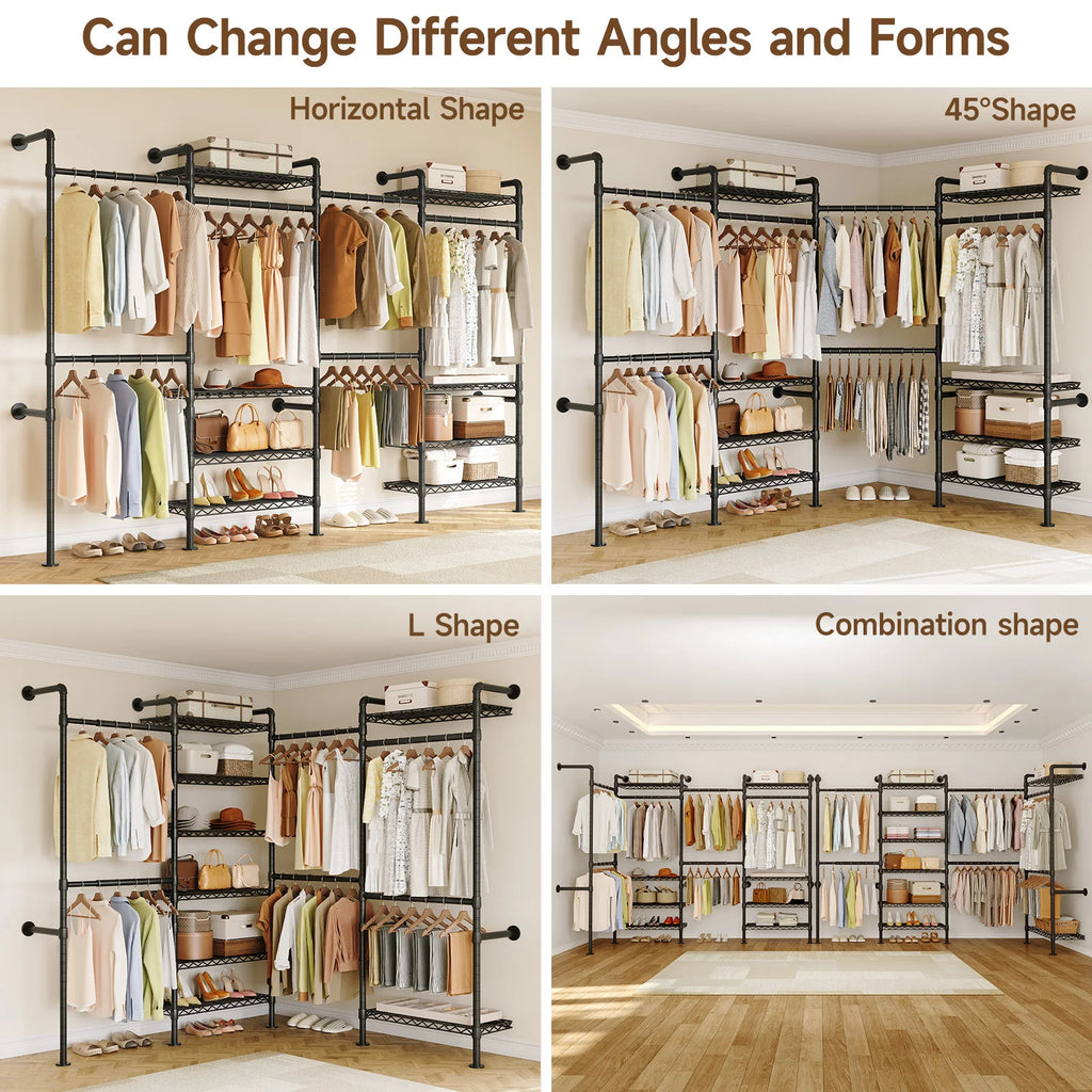 Rigging Wall-Mounted Pipe Clothes Rack