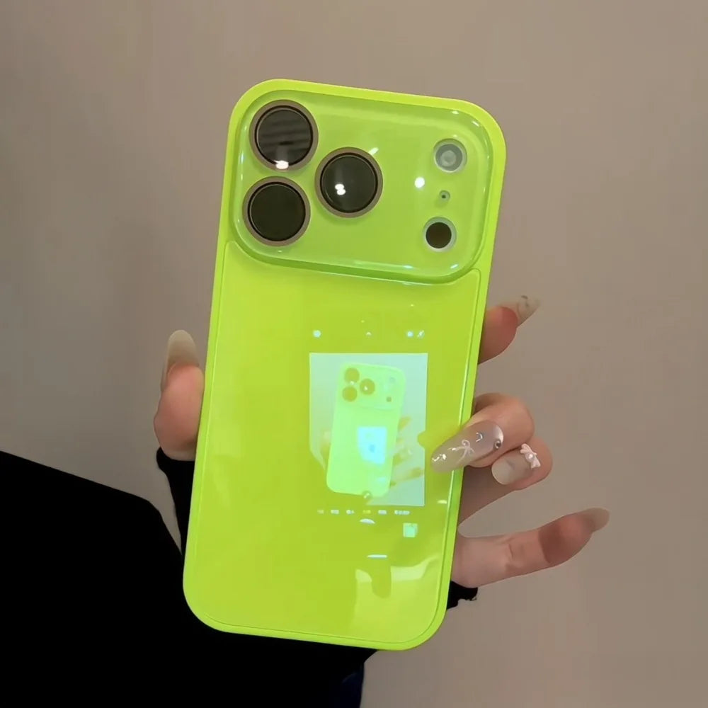 Tempered Glass Candy Color Hard Case for iPhone 15 16 17 Pro Max 14 13 12 11 Camera Protector Bumper Shockproof Slim Cover