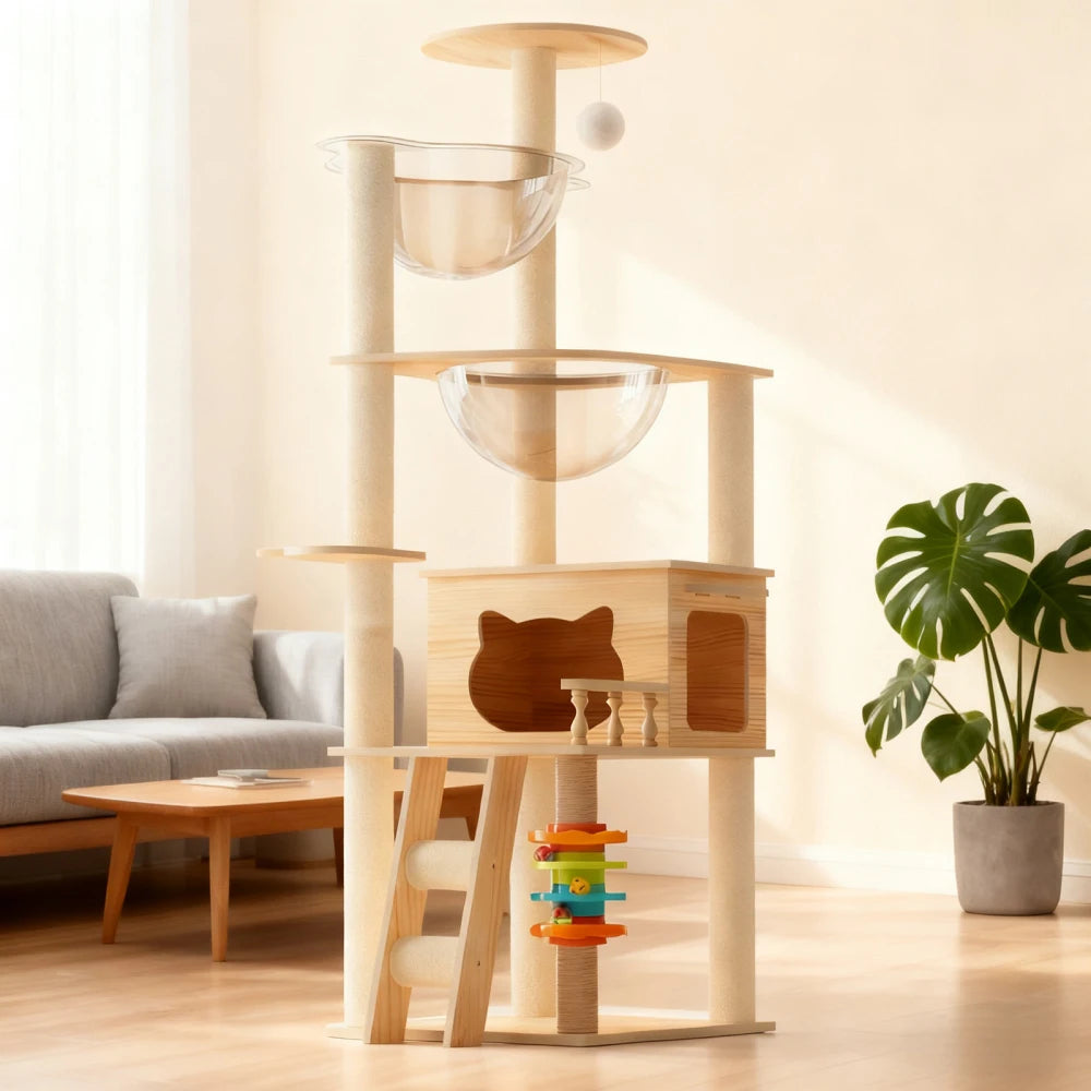 GOODNEST BRANCH | 59" Cat Tower with Hammock