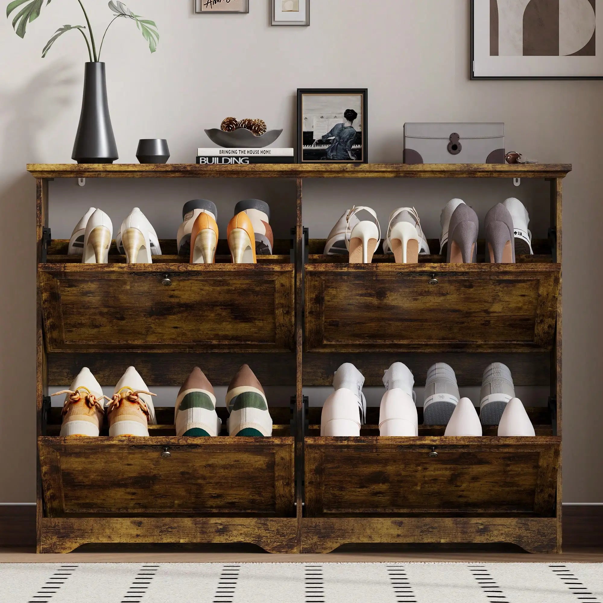 GOODNEST THRESHOLD | Slim Entryway Shoe Cabinet