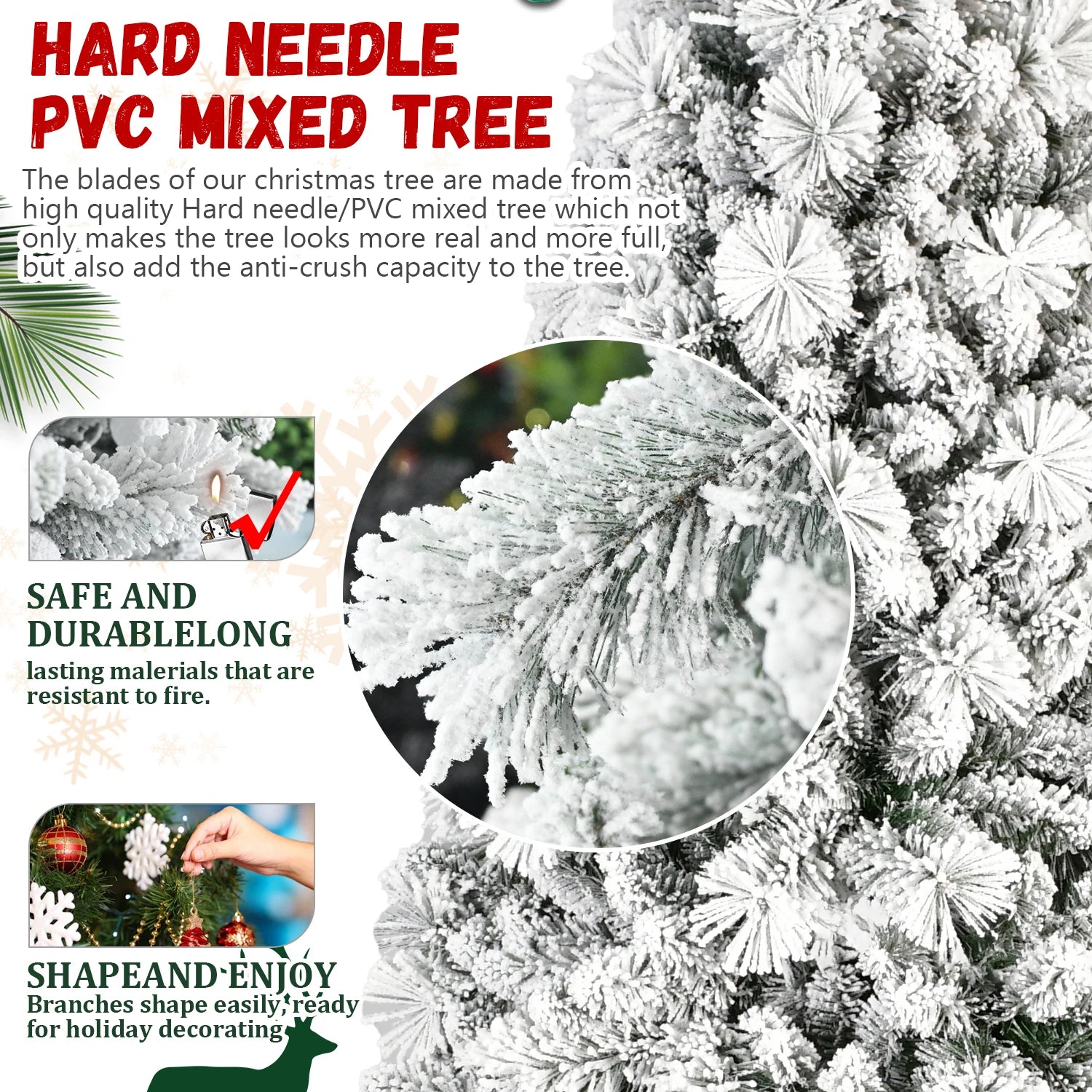 GOODNEST FROST | Flocked Christmas Tree