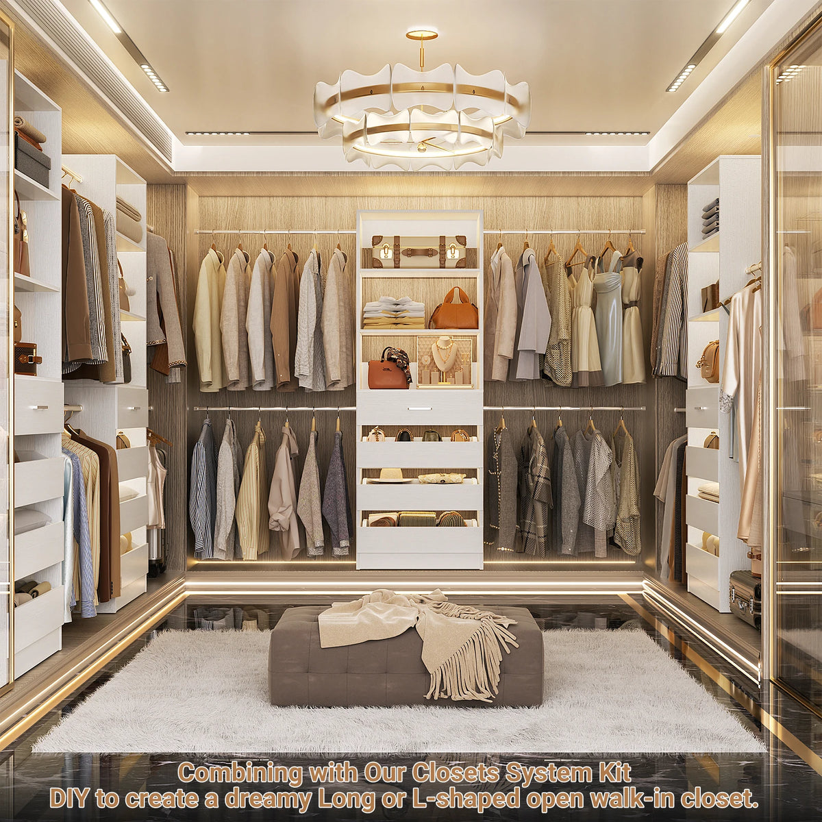 Vestry 9ft Closet System with Drawers