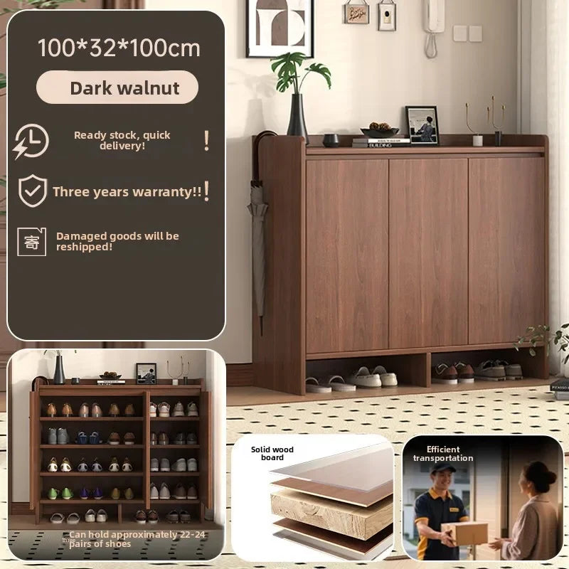 GOODNEST VESTIBULE | Solid Wood Shoe Cabinet