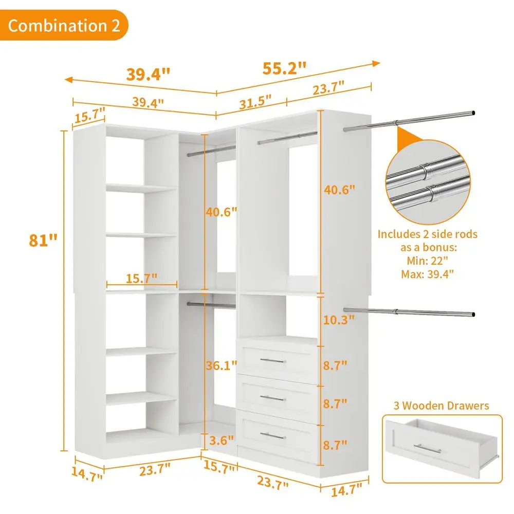 Atelier 58ft Walk-In Closet System