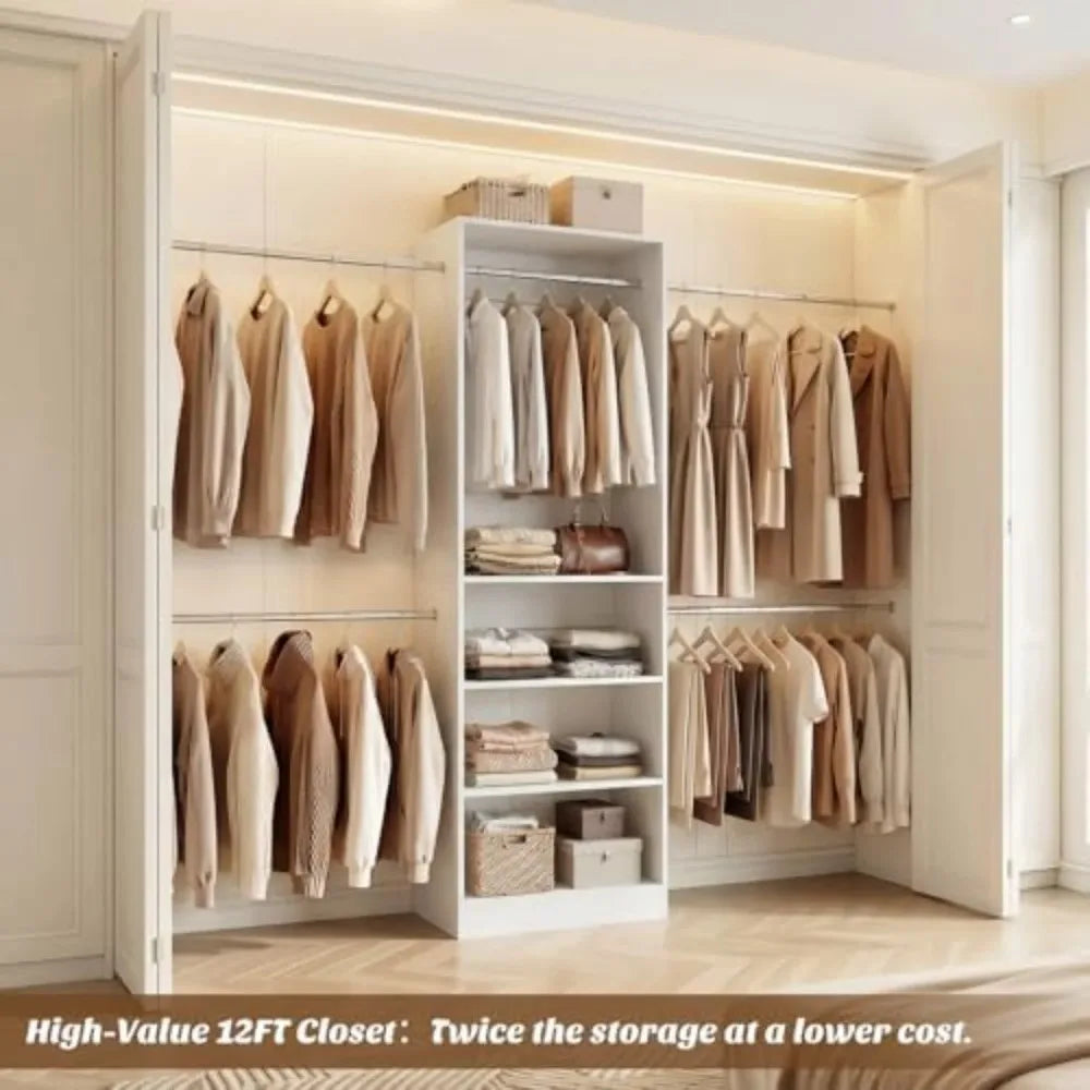 Range 12ft Open Closet Shelving System