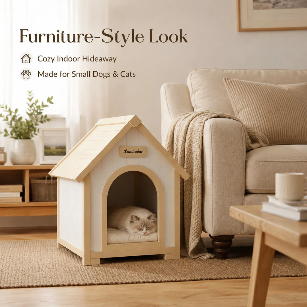 GOODNEST HUTCH | Indoor Wooden Dog & Cat House