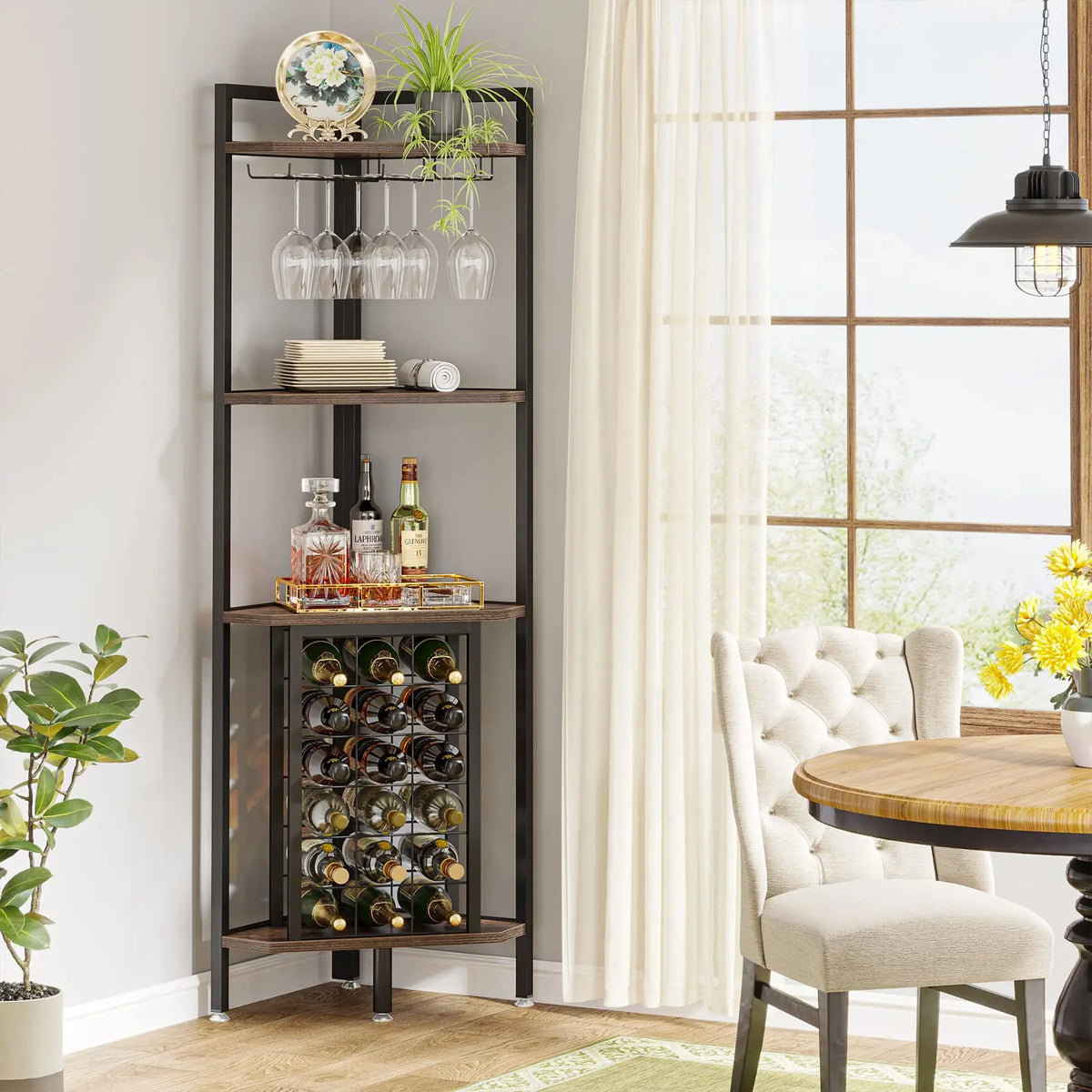 GOODNEST CORK | Corner Wine Rack Bar Shelf