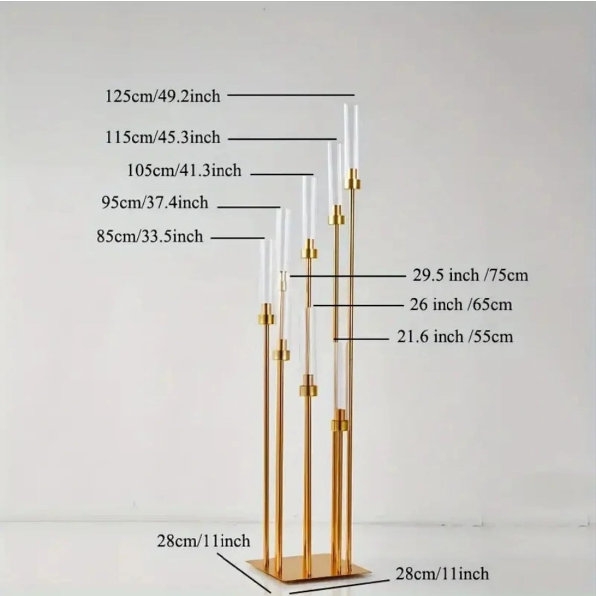 GOODNEST ASPEN | Gold 8-Arm Candle Holder