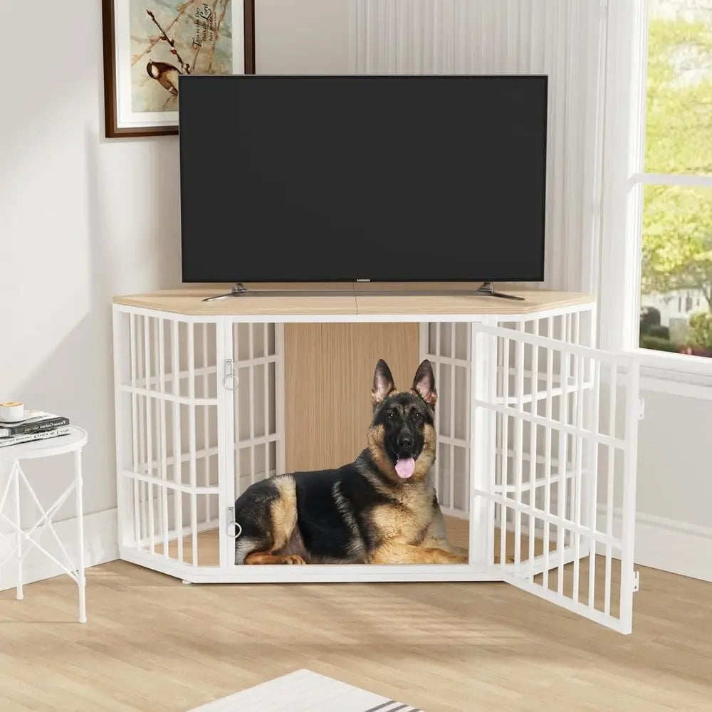GOODNEST LODGE | 52" Dog Crate Console