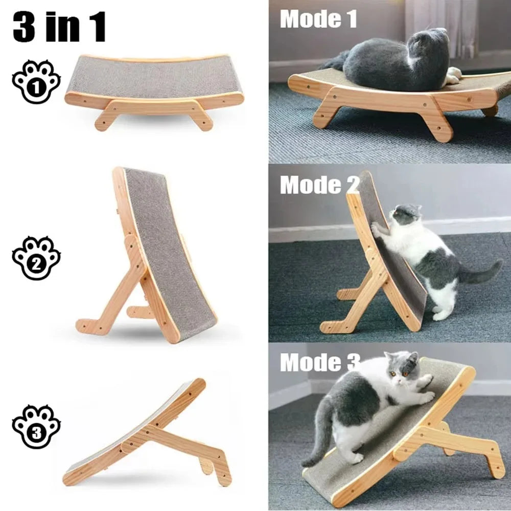 Cat Scratching Pads Scratch-resistant Multi-functional Easy to Assemble Indoor For Kittens or Adult Cats Protect Furniture