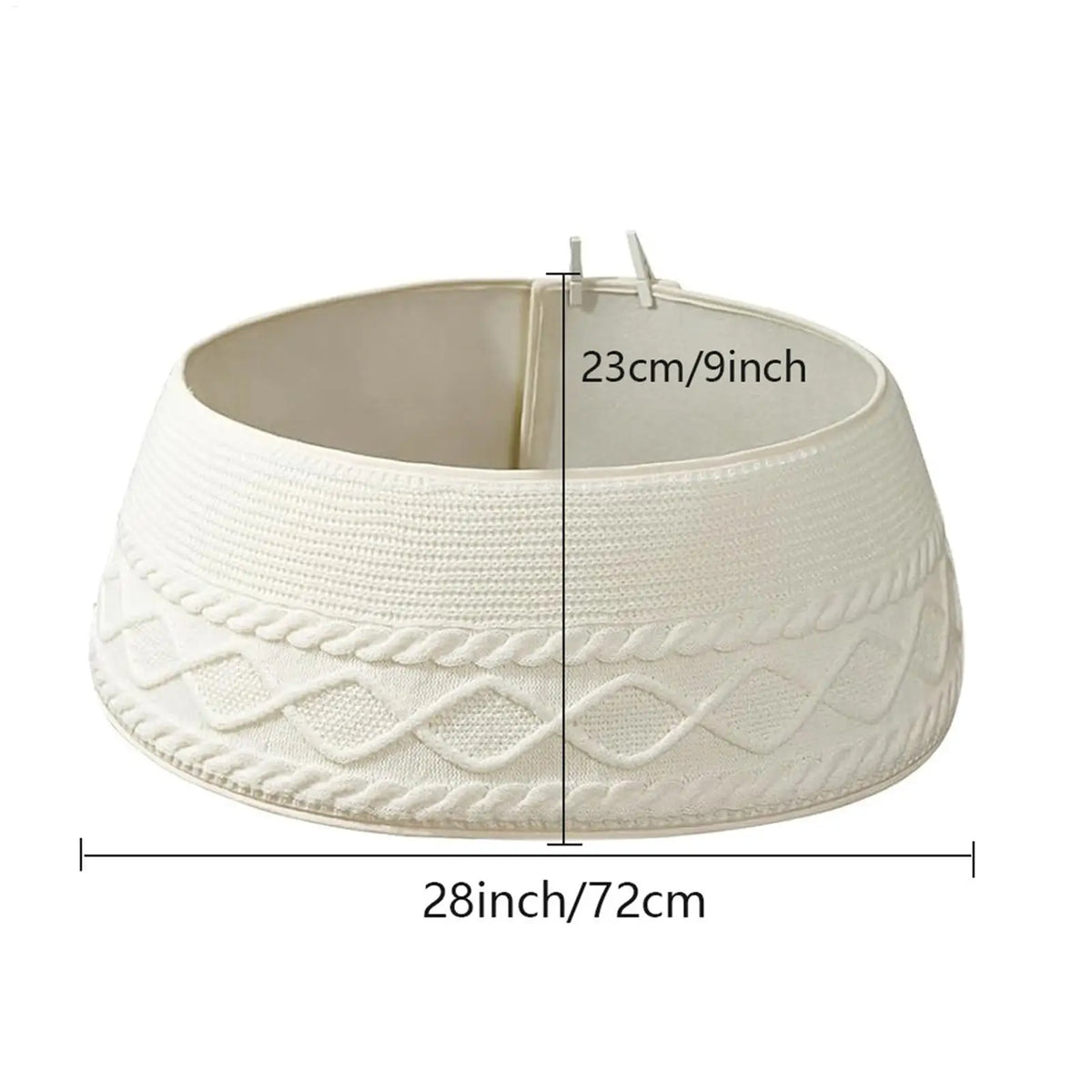 Cable Knitted Christmas Tree Collar