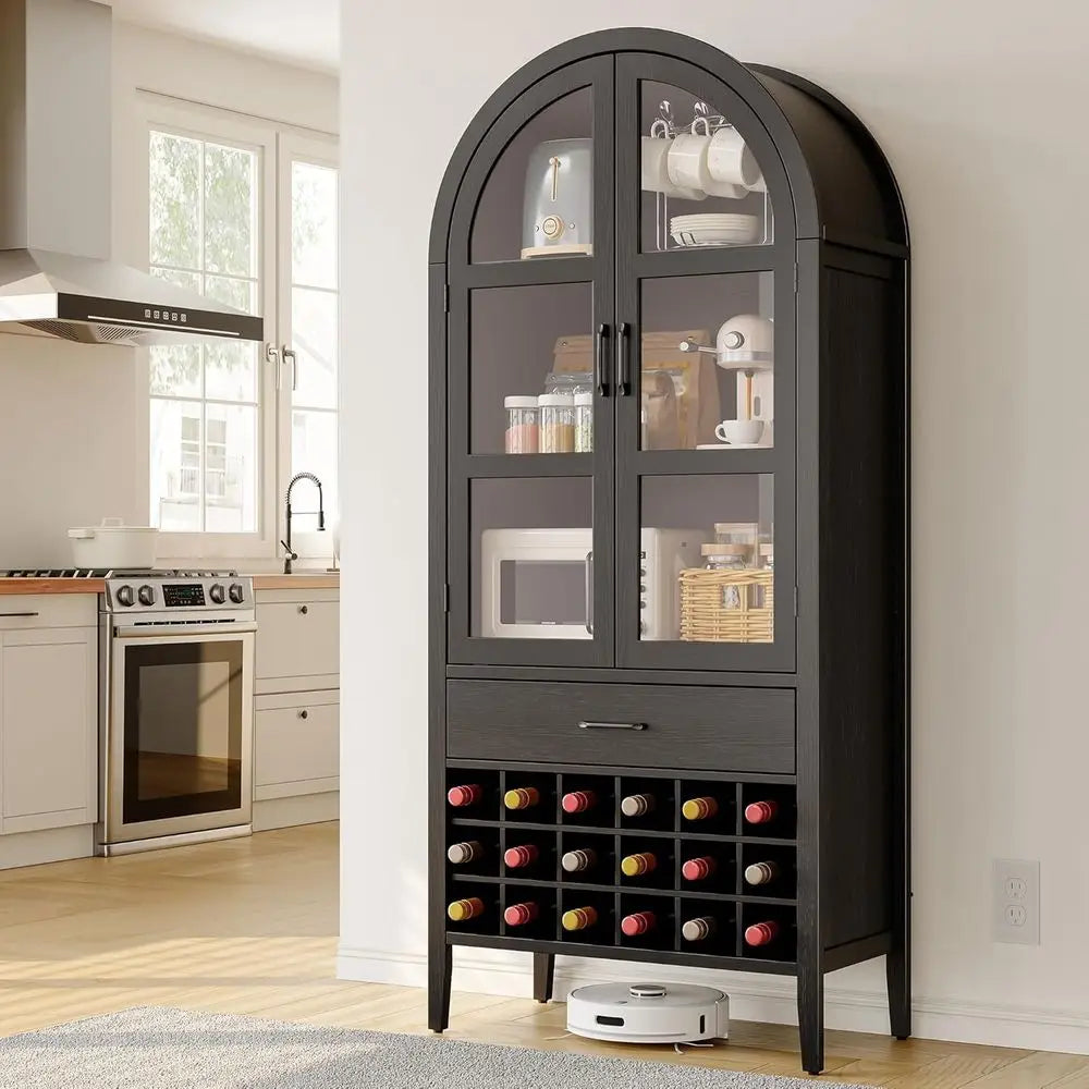 GOODNEST ARCH | 71" Arched Wine Bar Cabinet