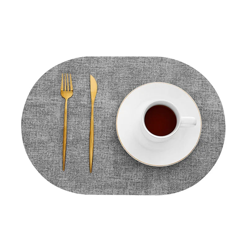 Lino Faux Leather Placemats