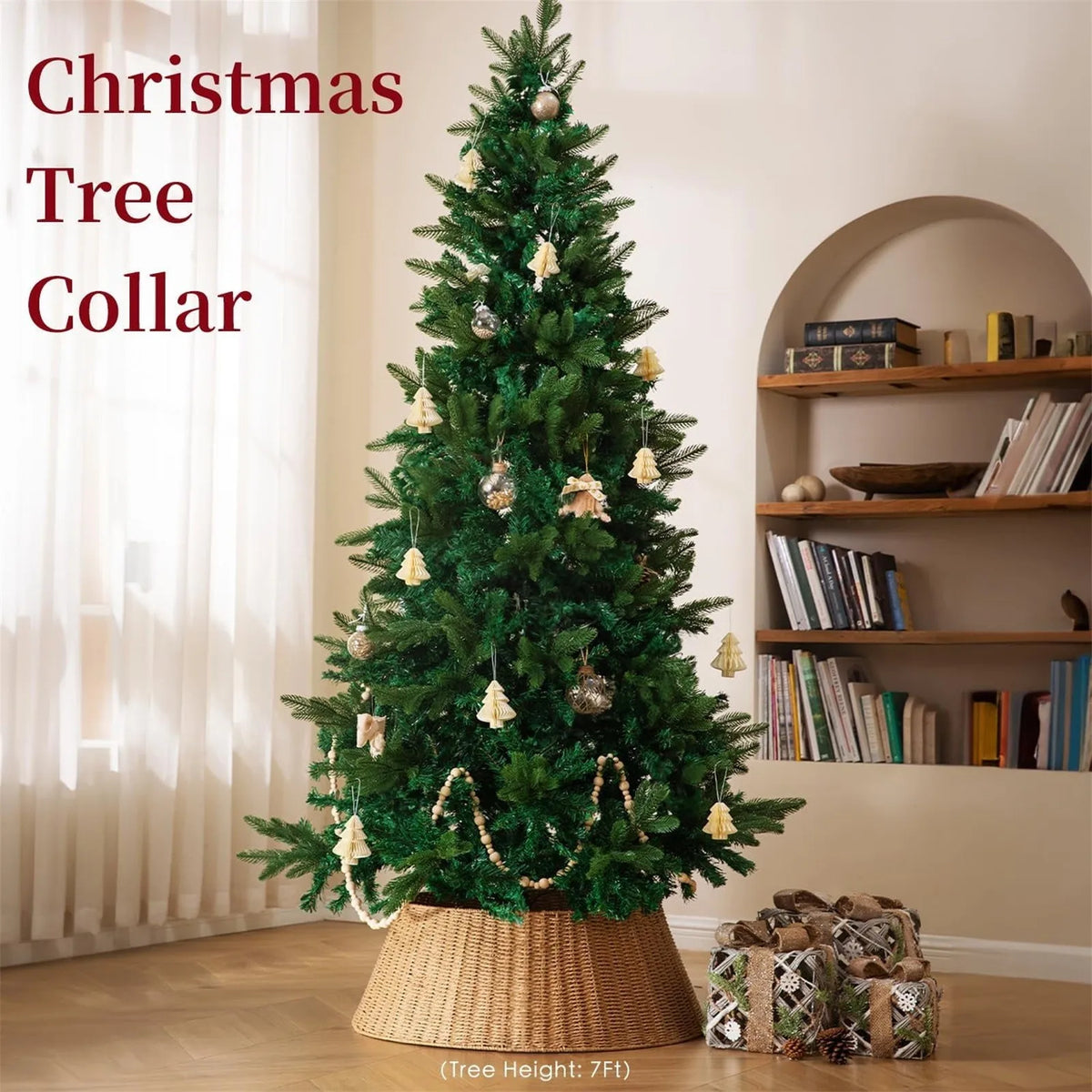 Rattan Woven Christmas Tree Collar