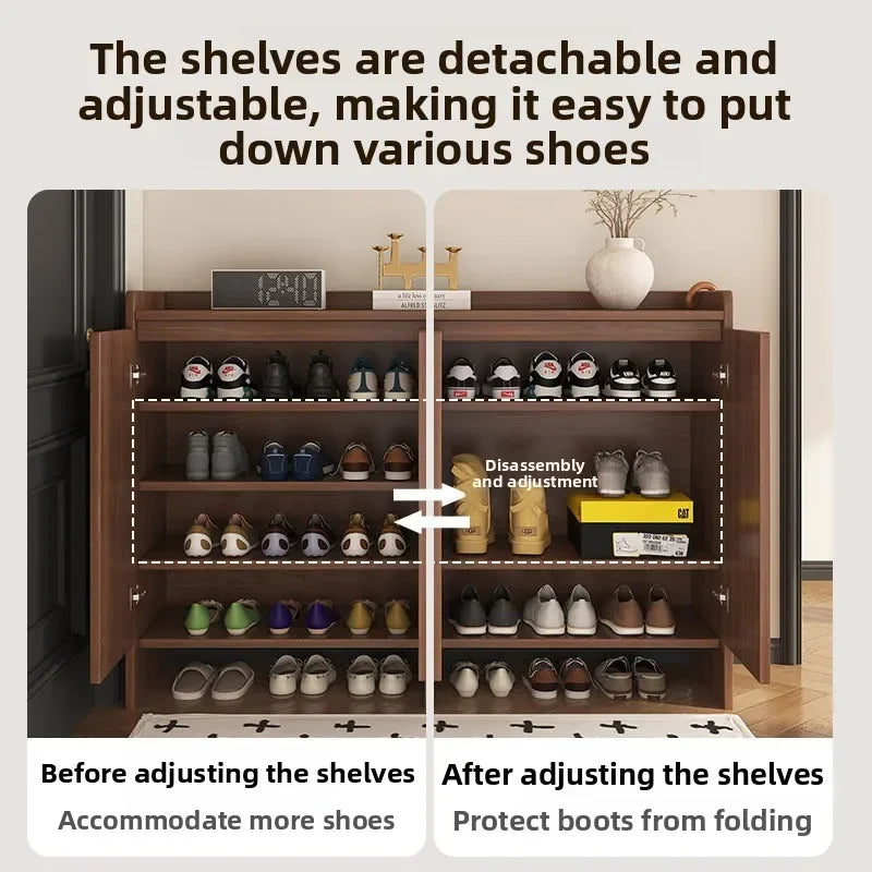 GOODNEST VESTIBULE | Solid Wood Shoe Cabinet
