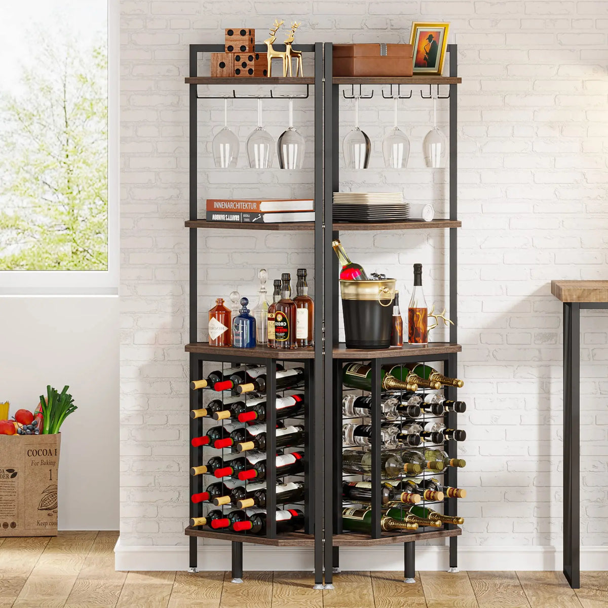 GOODNEST CORK | Corner Wine Rack Bar Shelf