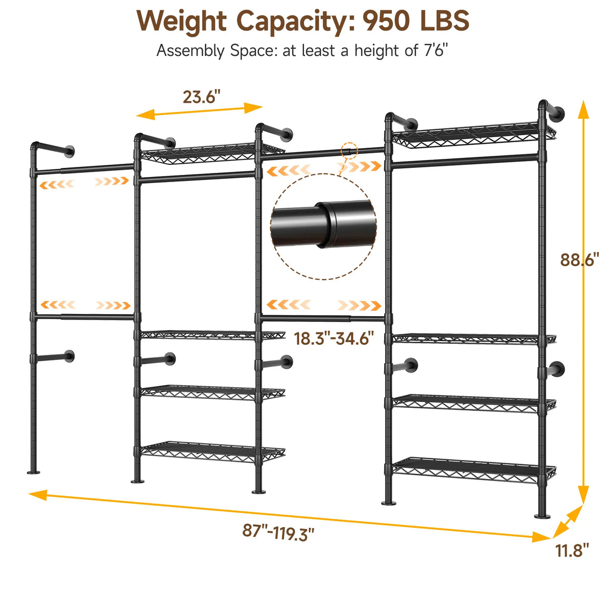 Rigging Wall-Mounted Pipe Clothes Rack