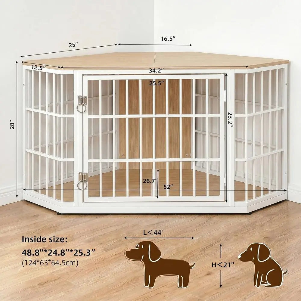 GOODNEST LODGE | 52" Dog Crate Console