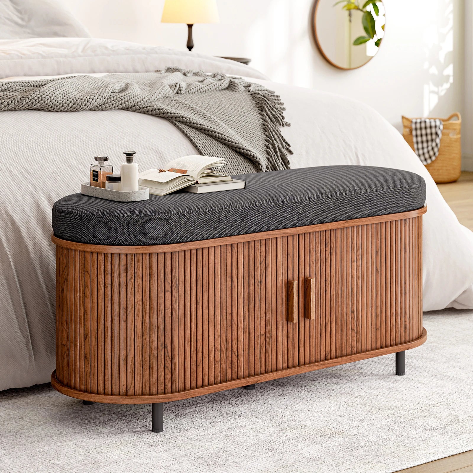 GOODNEST BENCH | Cushioned Shoe Storage Bench
