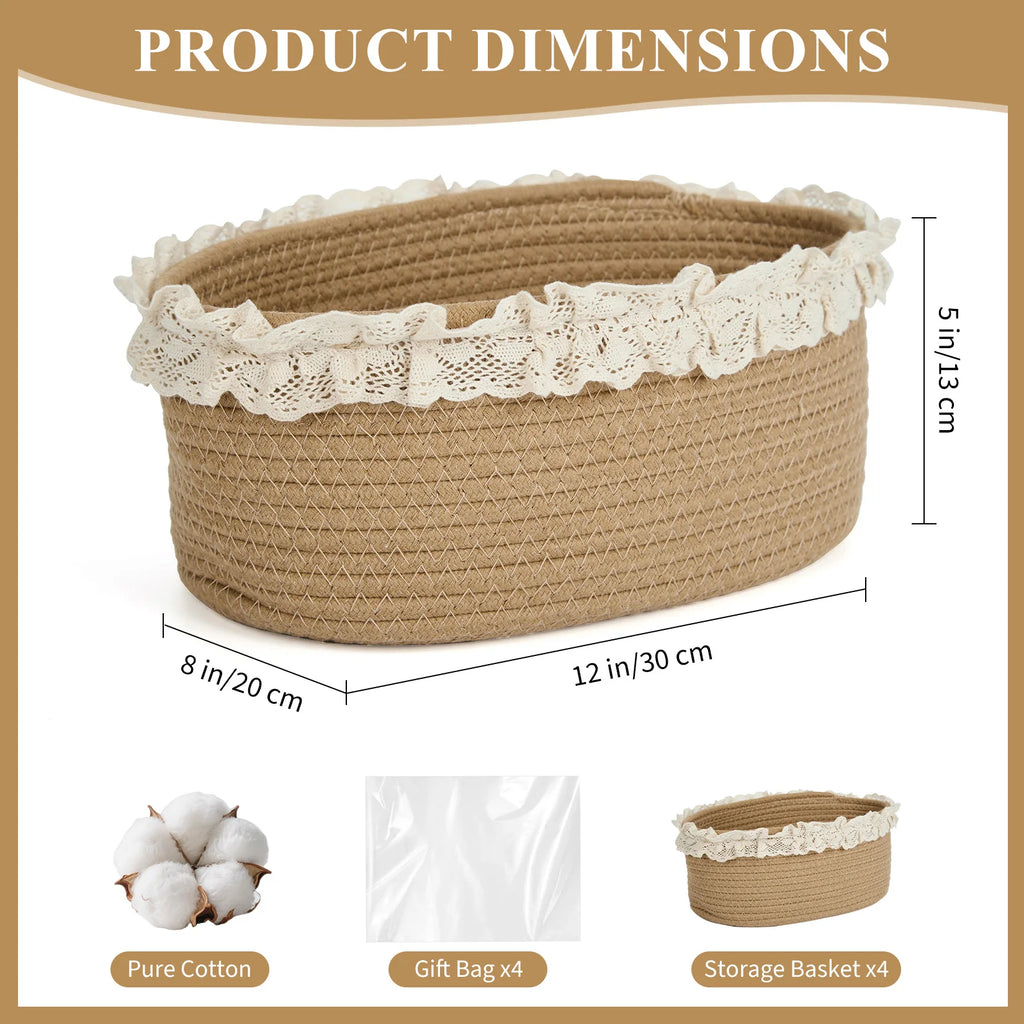 GOODNEST WEAVE | Cotton Rope Basket Set of 4